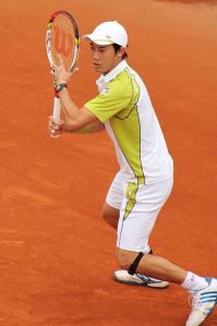 Kei Nishikori at last year's French Open.